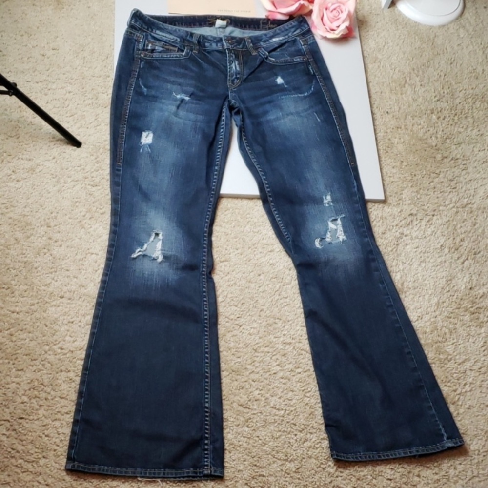 Silver Bootcut Jeans